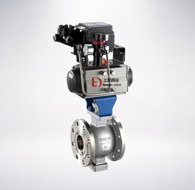 氣動V型調節（jiē）球閥